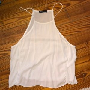 Brandy Melville white halter top